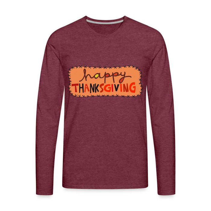 Happy Thanksgiving Men's Premium Long Sleeve T-Shirt SPOD