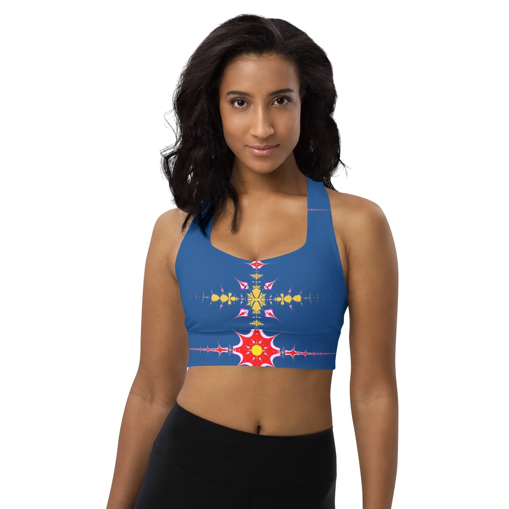 "Hippie Trippy" Collection - Longline Sports Bra ZKoriginal