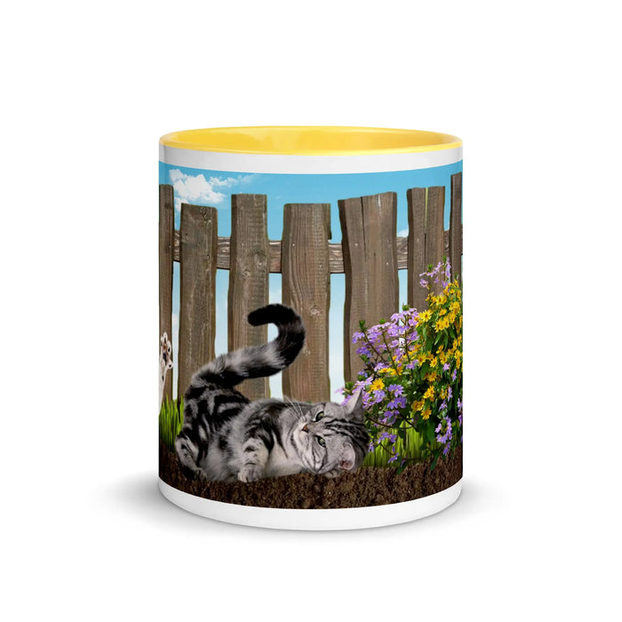 Home is Where the Cats are - Mug with Color Inside ZKoriginal