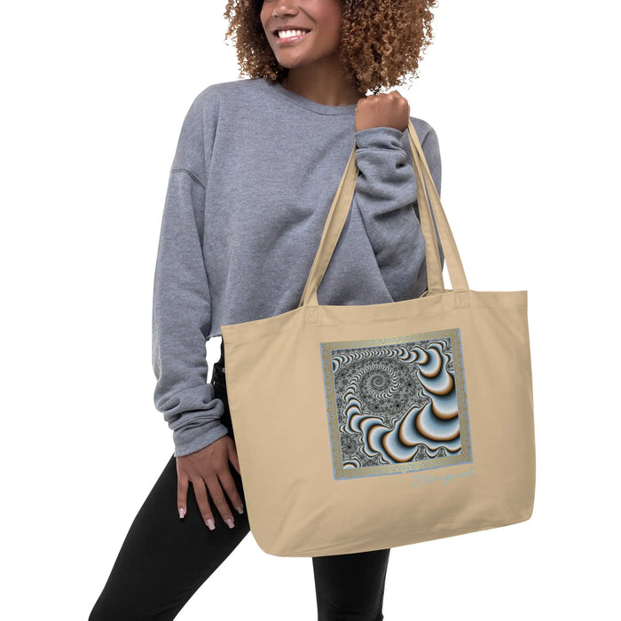 "Hypnotic Swirl" Collection - Large organic tote bag ZKoriginal