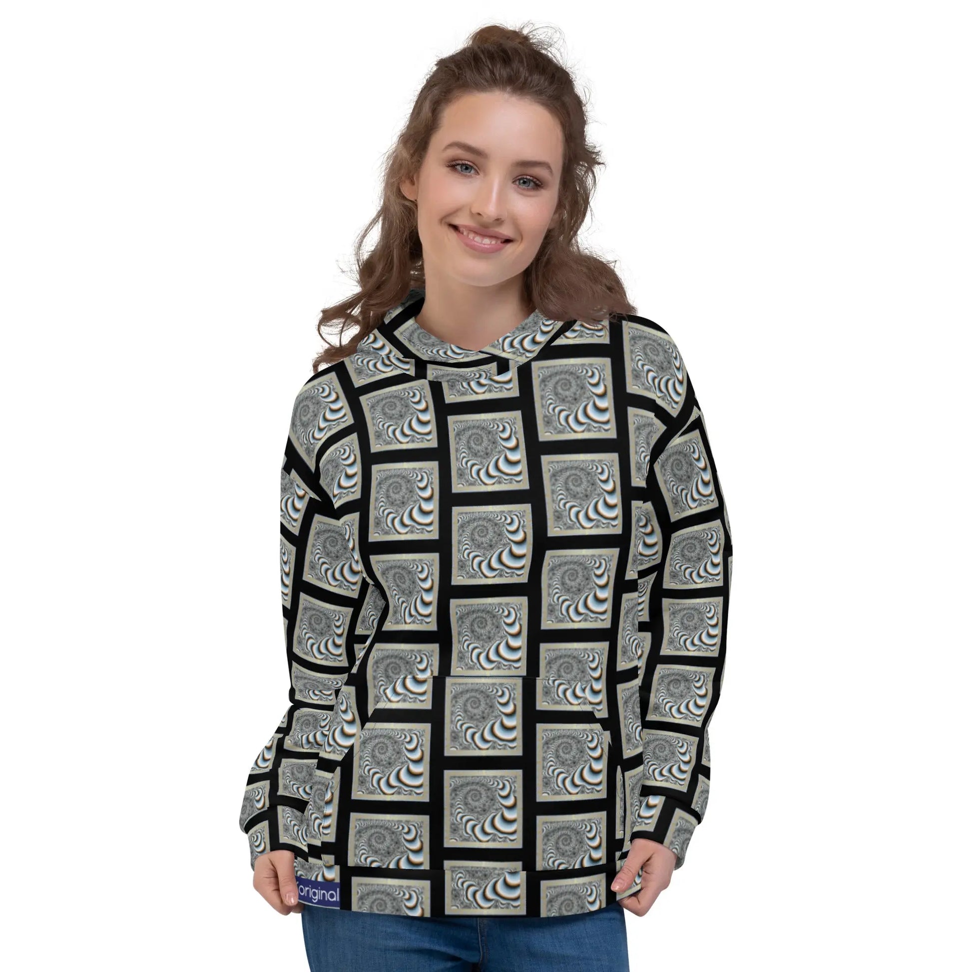 "Hypnotic Swirl" Collection - Unisex Designer Hoodie ZKoriginal