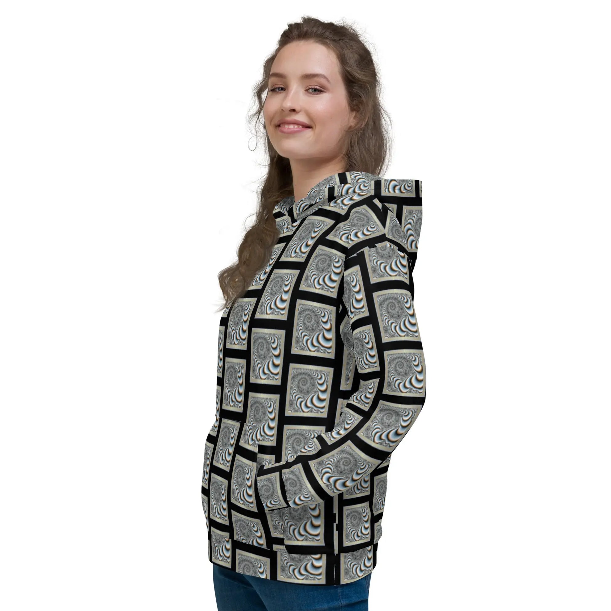 "Hypnotic Swirl" Collection - Unisex Designer Hoodie ZKoriginal