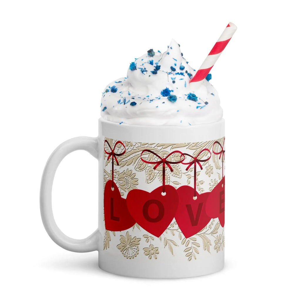 LOVE Valentine's Day Gift White glossy mug ZKoriginal
