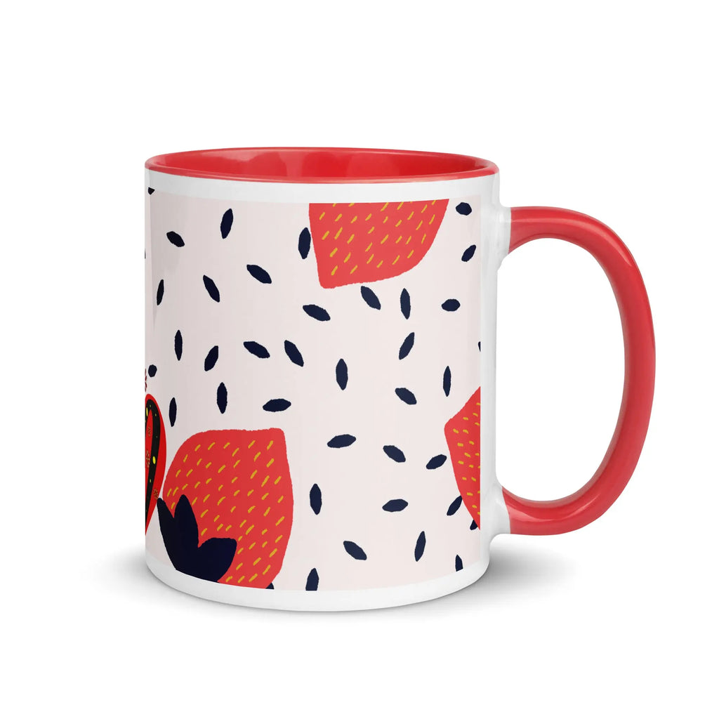 "Mothers' Day" Collection - Strawberry Mug with Color Inside ZKoriginal