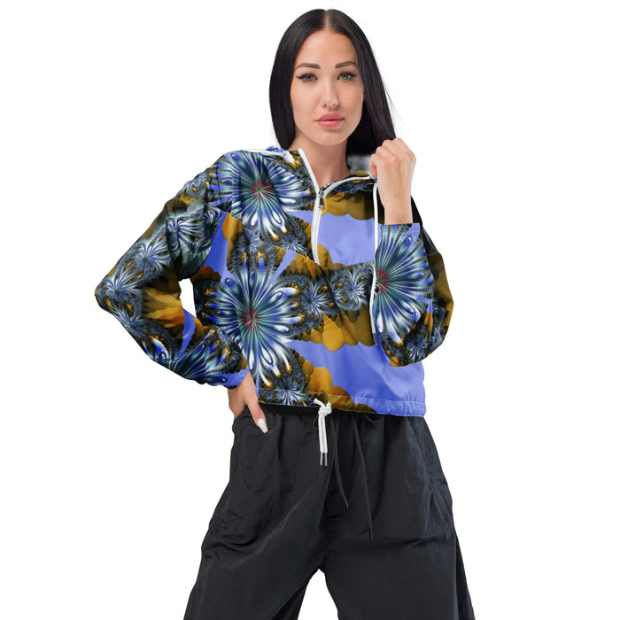 "Mystical Expansion" Collection - Womens Cropped Windbreaker ZKoriginal