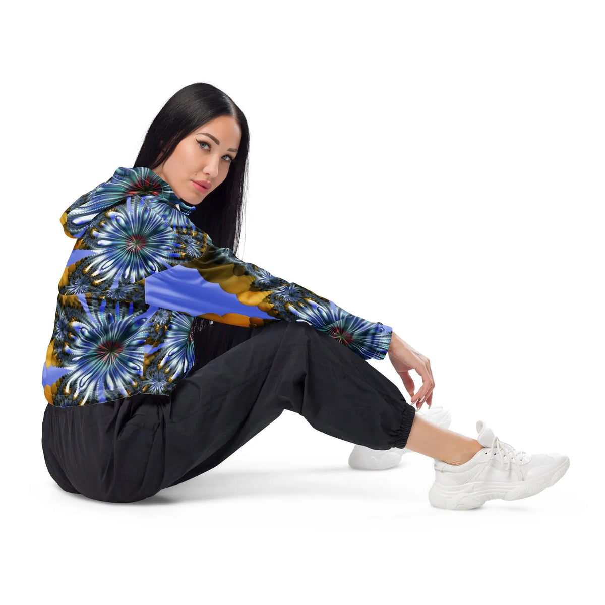 "Mystical Expansion" Collection - Womens Cropped Windbreaker ZKoriginal