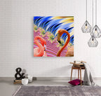 Pink Flamingo Home Decor "Flamingos in Love" ZKoriginal