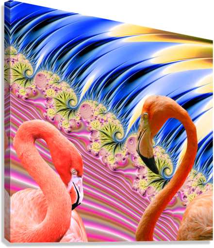 Pink Flamingo Home Decor "Flamingos in Love" ZKoriginal