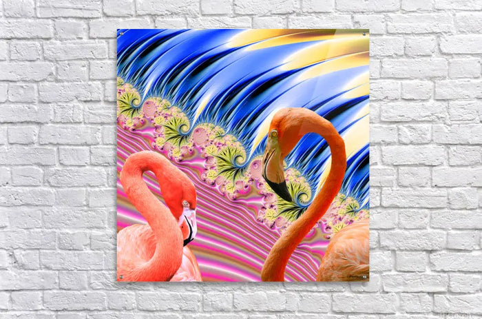 Pink Flamingo Home Decor "Flamingos in Love" ZKoriginal