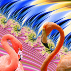 Pink Flamingo Home Decor "Flamingos in Love" ZKoriginal