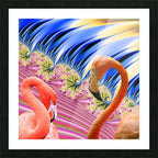 Pink Flamingo Home Decor "Flamingos in Love" ZKoriginal