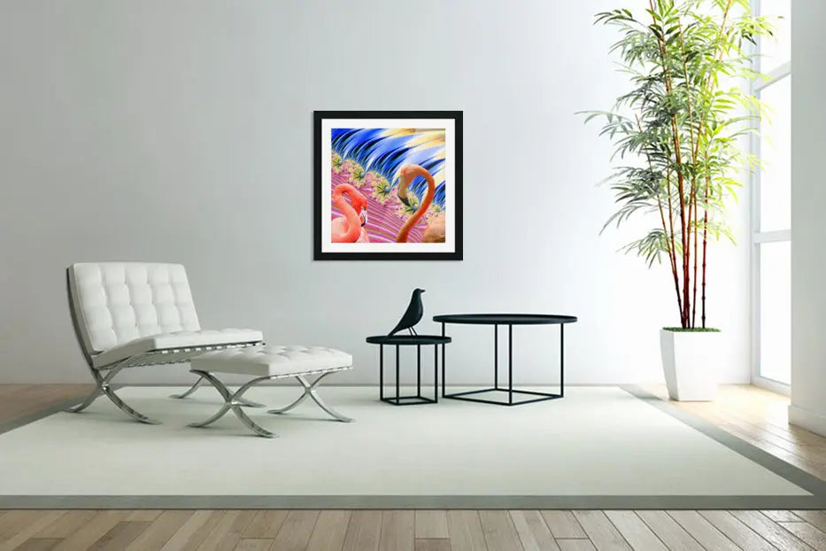Pink Flamingo Home Decor "Flamingos in Love" ZKoriginal