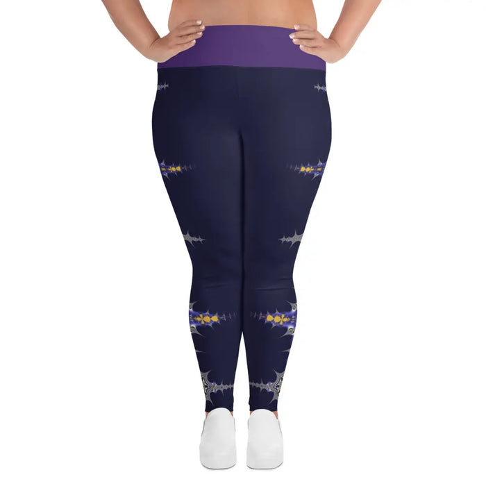"Purple Pike" Collection - All-Over Print Plus Size Leggings ZKoriginal