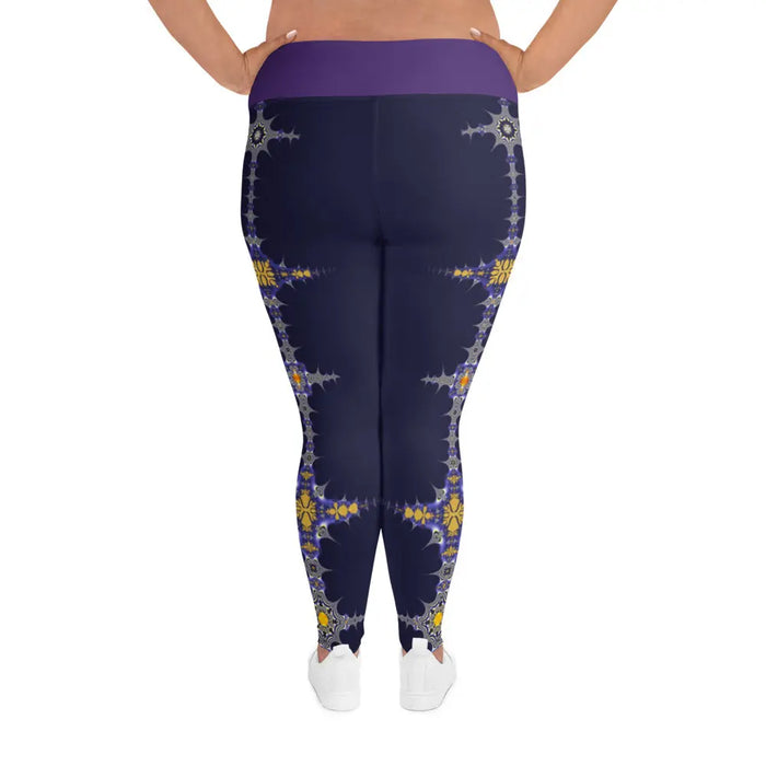 "Purple Pike" Collection - All-Over Print Plus Size Leggings ZKoriginal