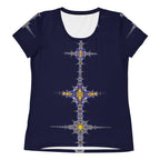 "Purple Pike" Collection - All-Over Print Women's Athletic T-shirt ZKoriginal