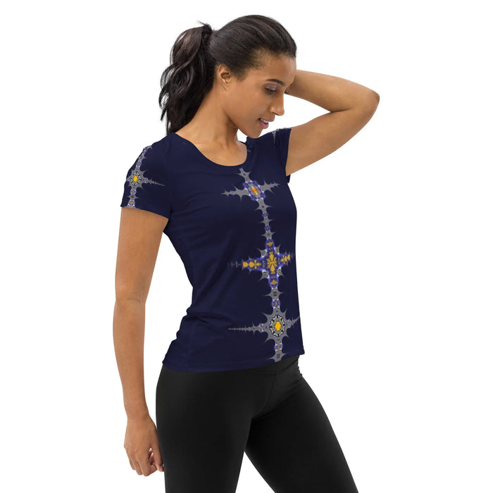 "Purple Pike" Collection - All-Over Print Women's Athletic T-shirt ZKoriginal