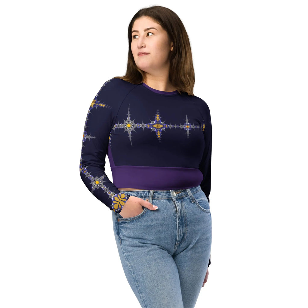 "Purple Pike" Collection - Long Sleeve Crop Top ZKoriginal