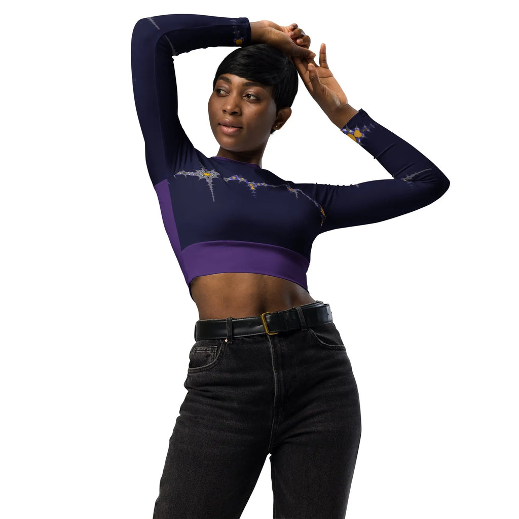 "Purple Pike" Collection - Long Sleeve Crop Top ZKoriginal