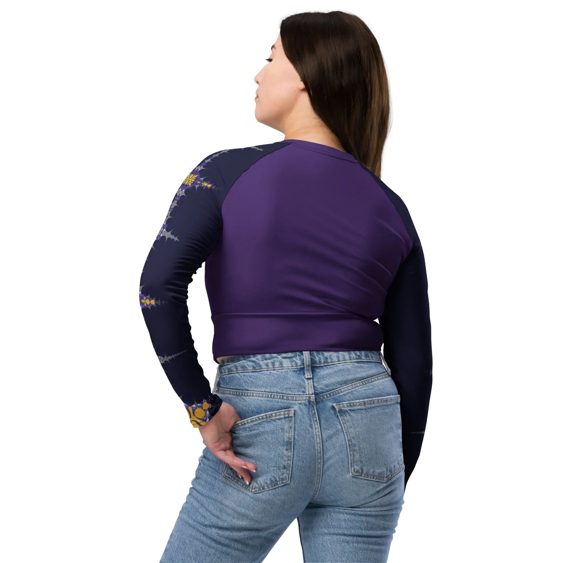 "Purple Pike" Collection - Long Sleeve Crop Top ZKoriginal