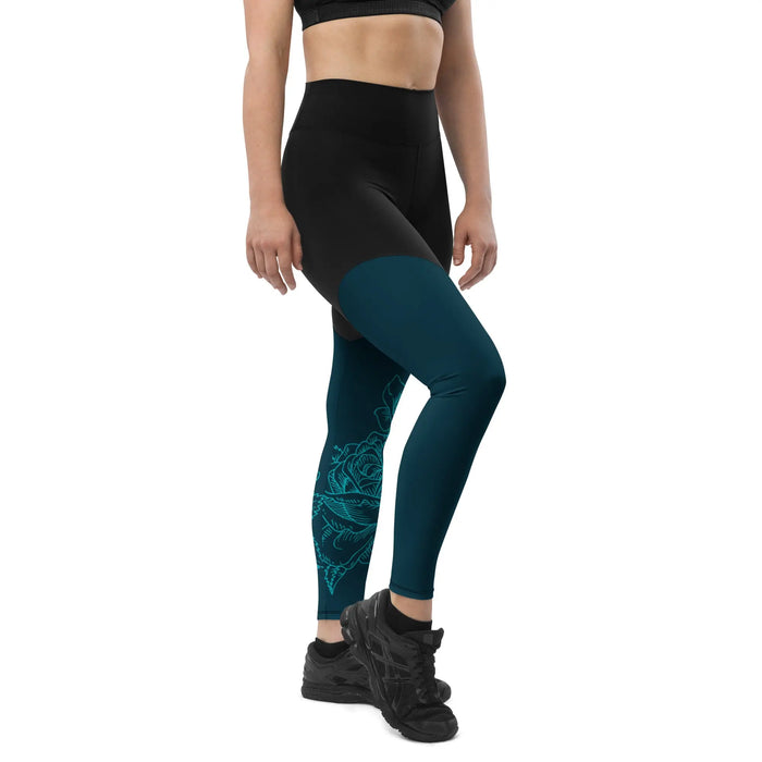 "Rose" Collection - Two Color Sports Leggings ZKoriginal