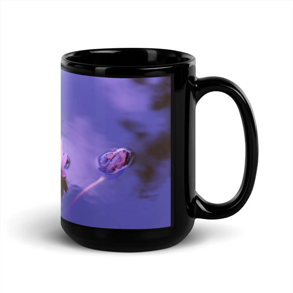 "Sacred Lotus" Collection - Black Glossy Mug ZKoriginal