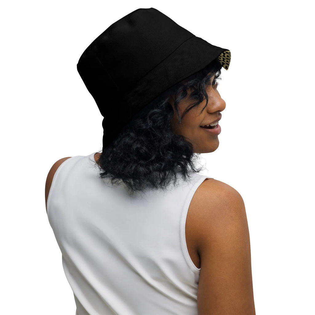 "Salutary Glow" Collection - Black Reversible Bucket Hat ZKoriginal
