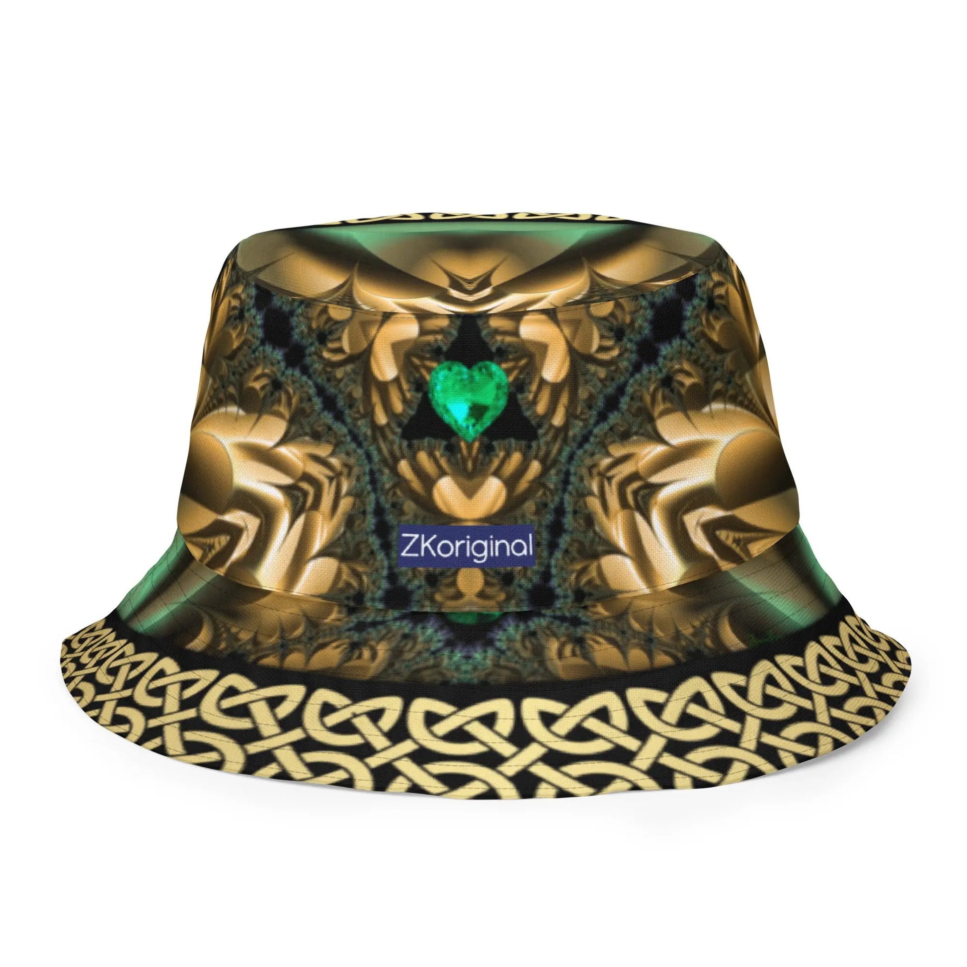 "Salutary Glow" Collection - Black Reversible Bucket Hat ZKoriginal