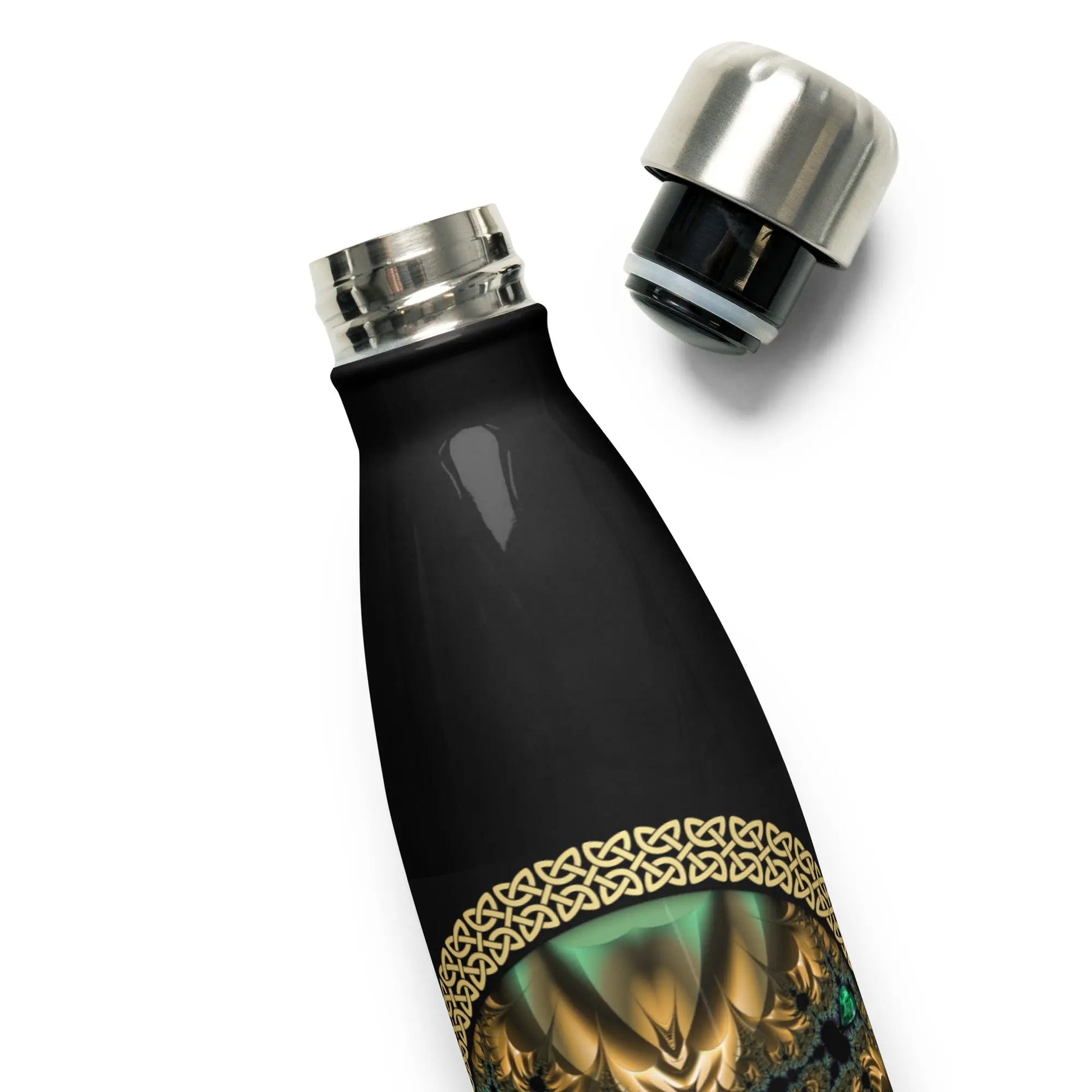 "Salutary Glow" Collection - Black Stainless Steel Water Bottle ZKoriginal