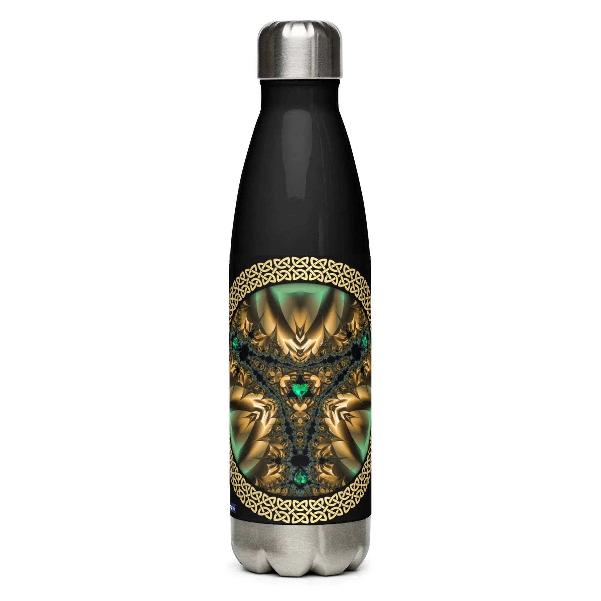 "Salutary Glow" Collection - Black Stainless Steel Water Bottle ZKoriginal