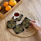 "Salutary Glow" Collection - Cork Back Coaster ZKoriginal