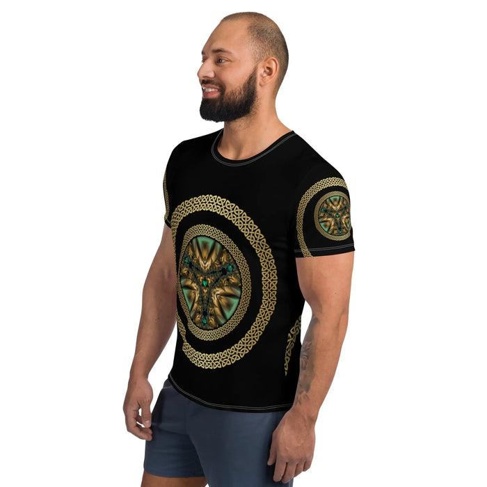 "Salutary Glow" Collection Men's Athletic T-shirt ZKoriginal