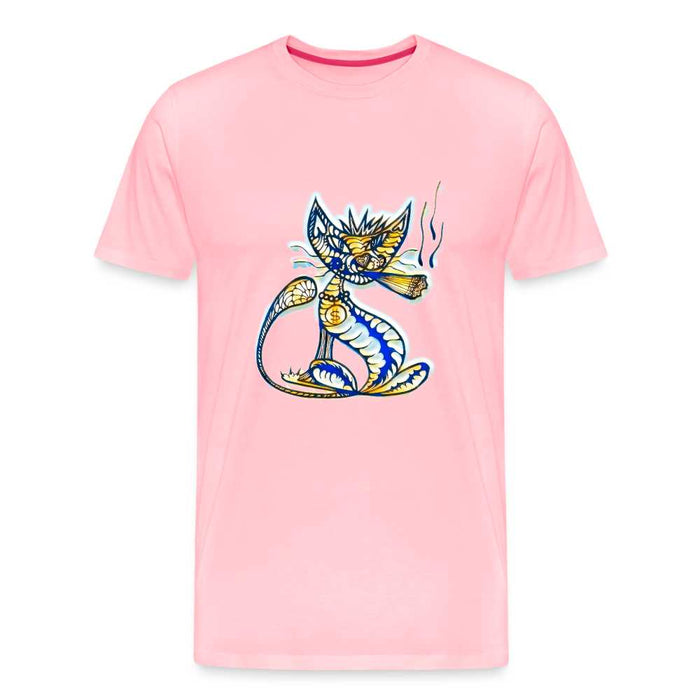 Smoking Cat - Men's Premium T-Shirt SPOD