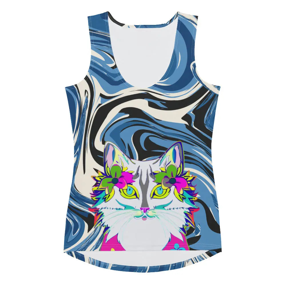 "Sonya My Beautiful Cat" Collection - Cat Lover Tank Top for Her ZKoriginal