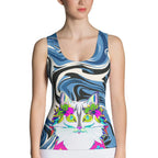 "Sonya My Beautiful Cat" Collection - Cat Lover Tank Top for Her ZKoriginal
