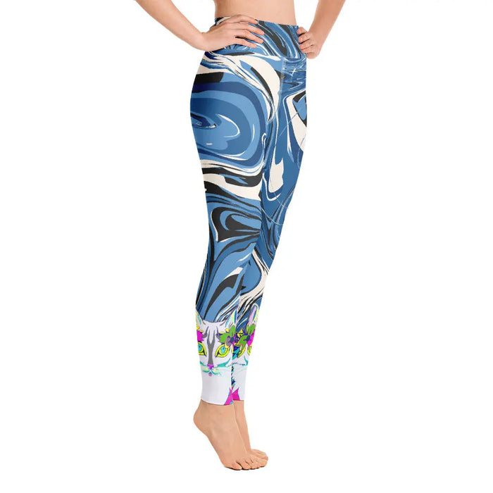 "Sonya My Beautiful Cat" Collection - Long Yoga Leggings for Cat Lovers ZKoriginal