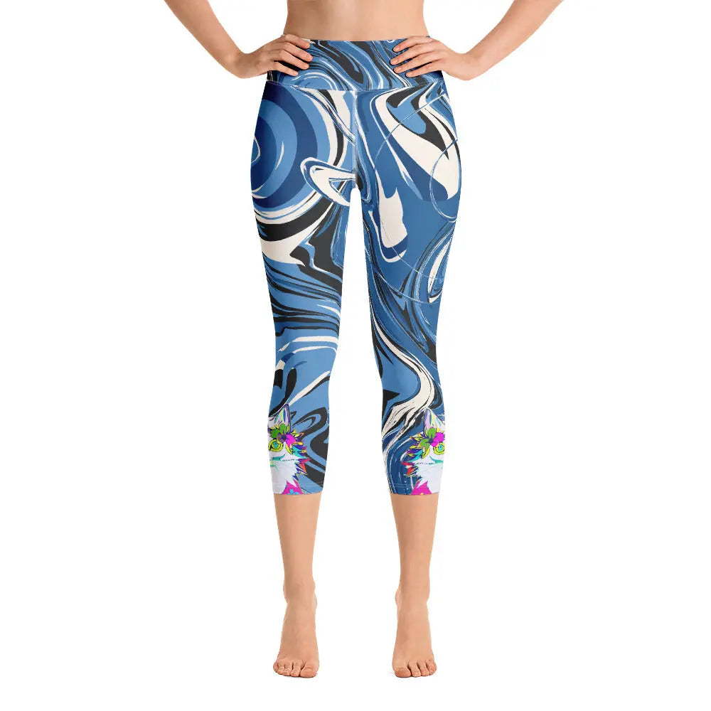 "Sonya My Beautiful Cat" Collection - Yoga Capri Leggings ZKoriginal
