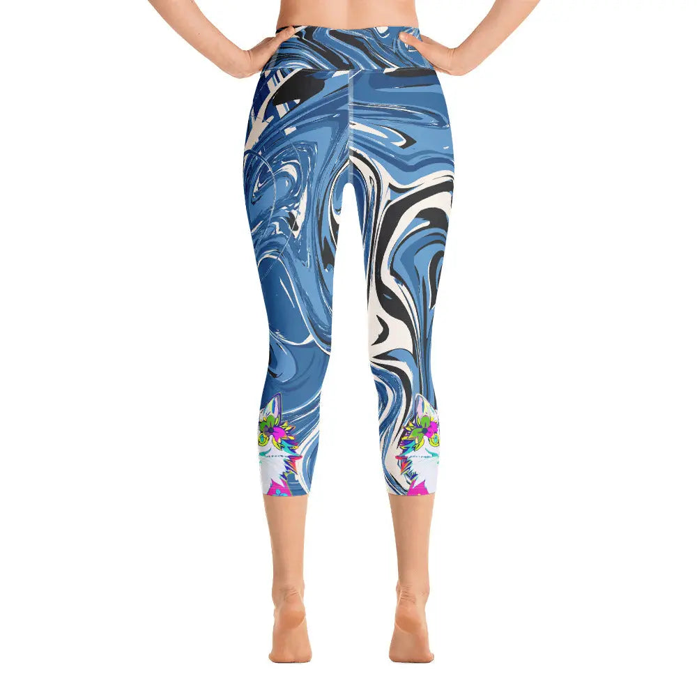 "Sonya My Beautiful Cat" Collection - Yoga Capri Leggings ZKoriginal