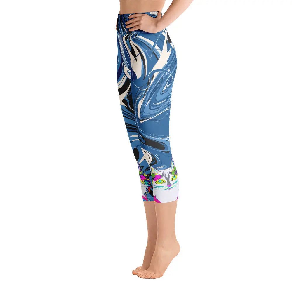 "Sonya My Beautiful Cat" Collection - Yoga Capri Leggings ZKoriginal