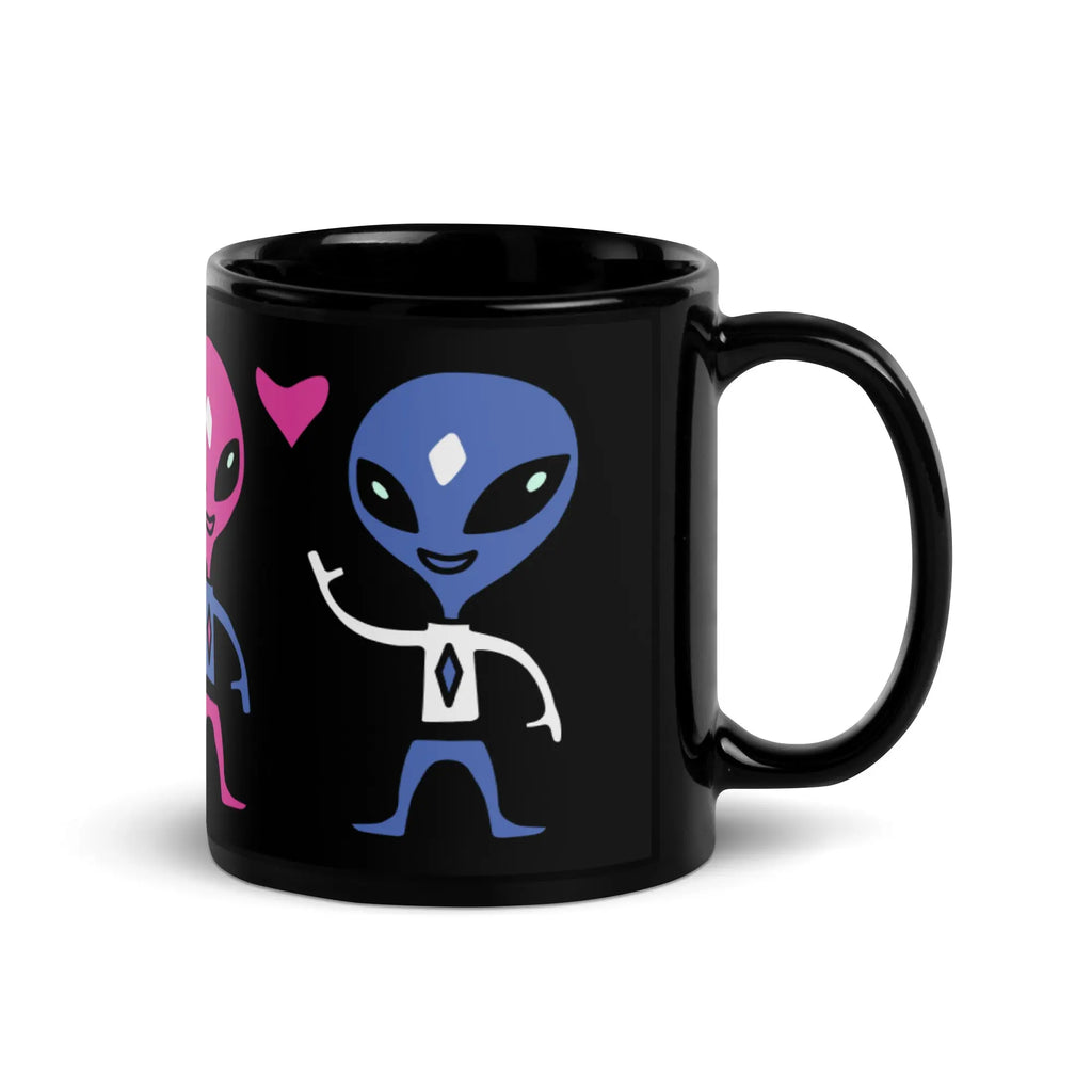 "Space Buds" Collection - Black Glossy Mug ZKoriginal