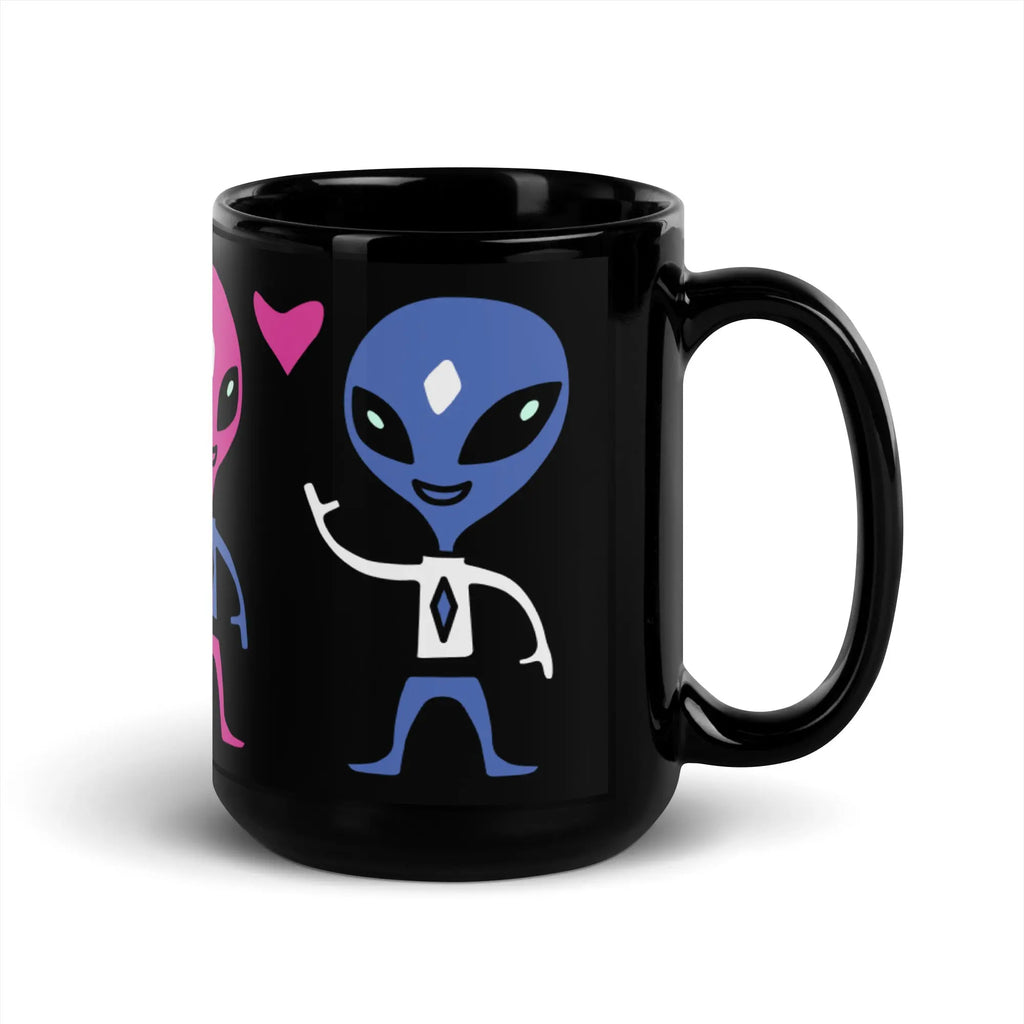 "Space Buds" Collection - Black Glossy Mug ZKoriginal