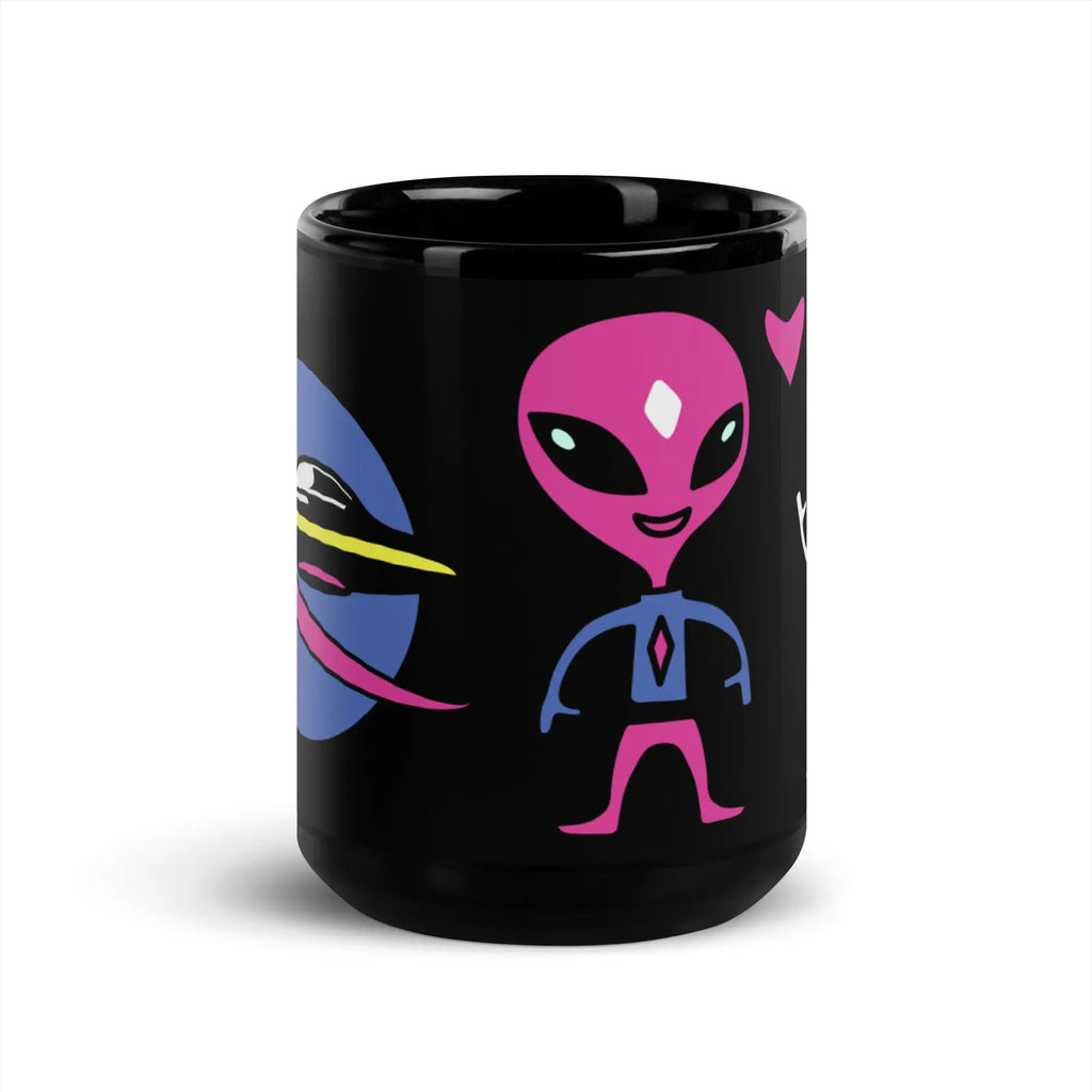 "Space Buds" Collection - Black Glossy Mug ZKoriginal