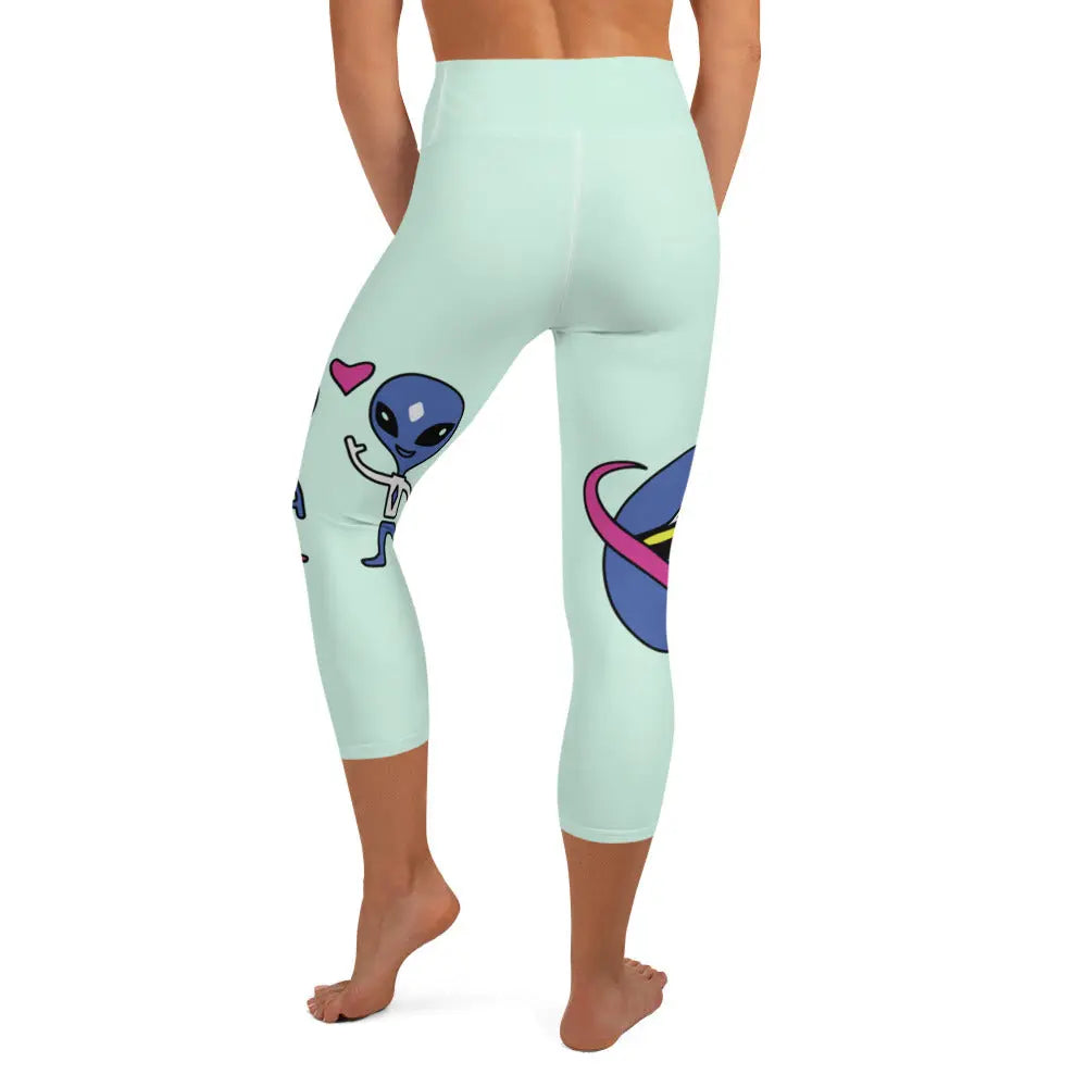"Space Buds" Collection - Yoga Capri Leggings ZKoriginal