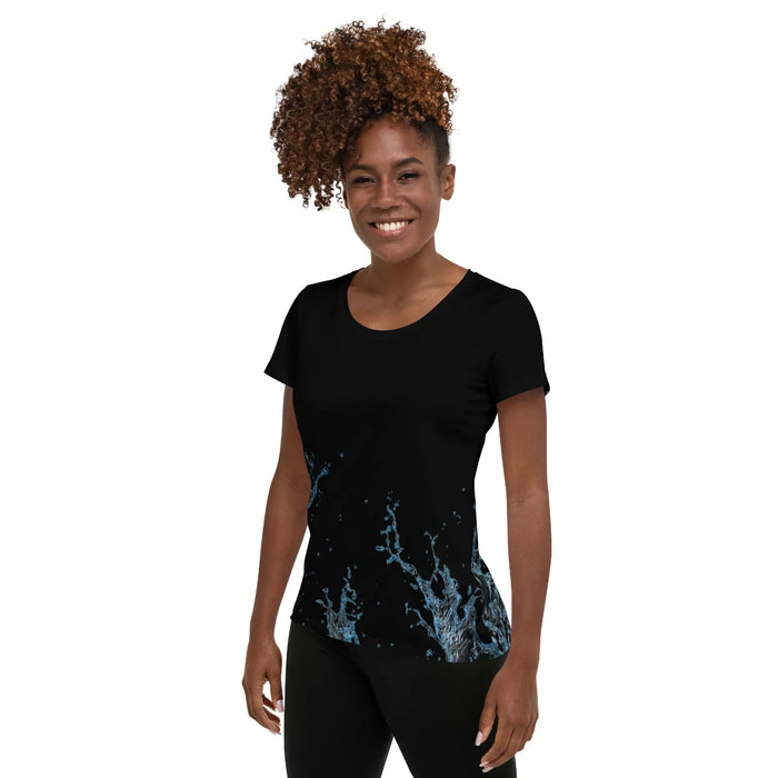 "Splash" Collection - All-Over Print Women's Athletic T-shirt ZKoriginal