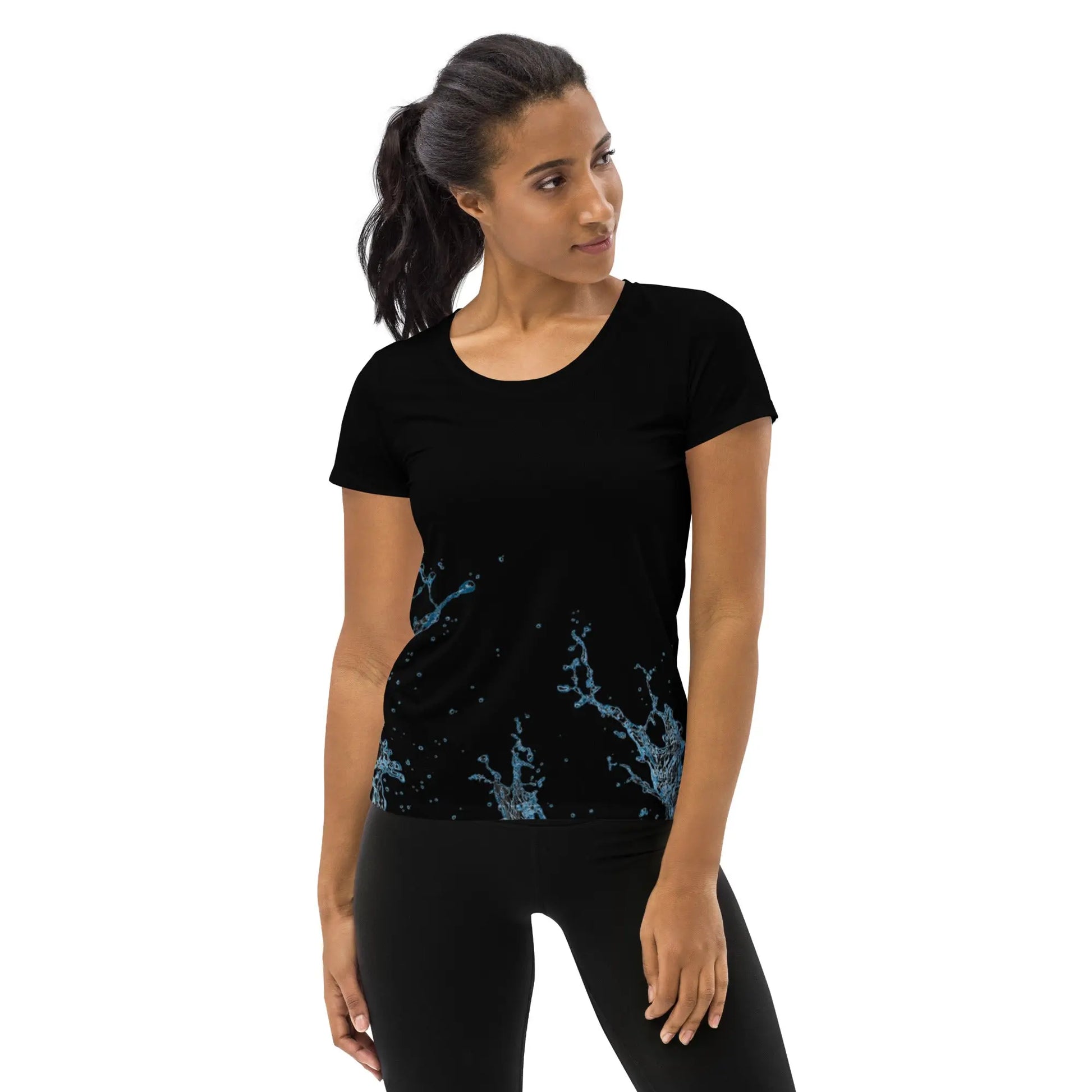 "Splash" Collection - All-Over Print Women's Athletic T-shirt ZKoriginal