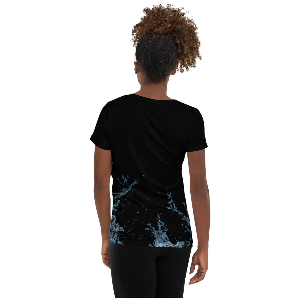 "Splash" Collection - All-Over Print Women's Athletic T-shirt ZKoriginal