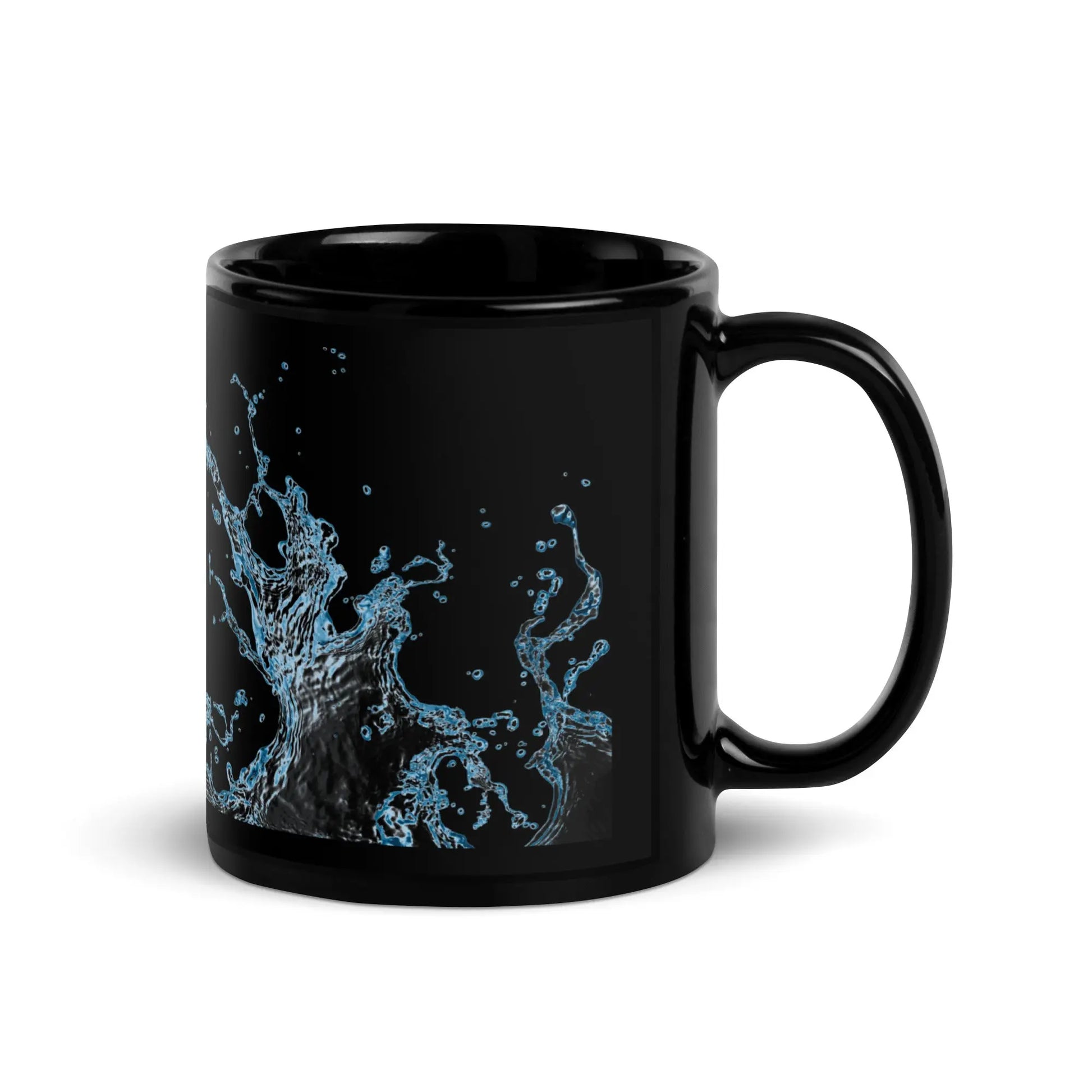 "Splash" Collection - Black Glossy Mug ZKoriginal