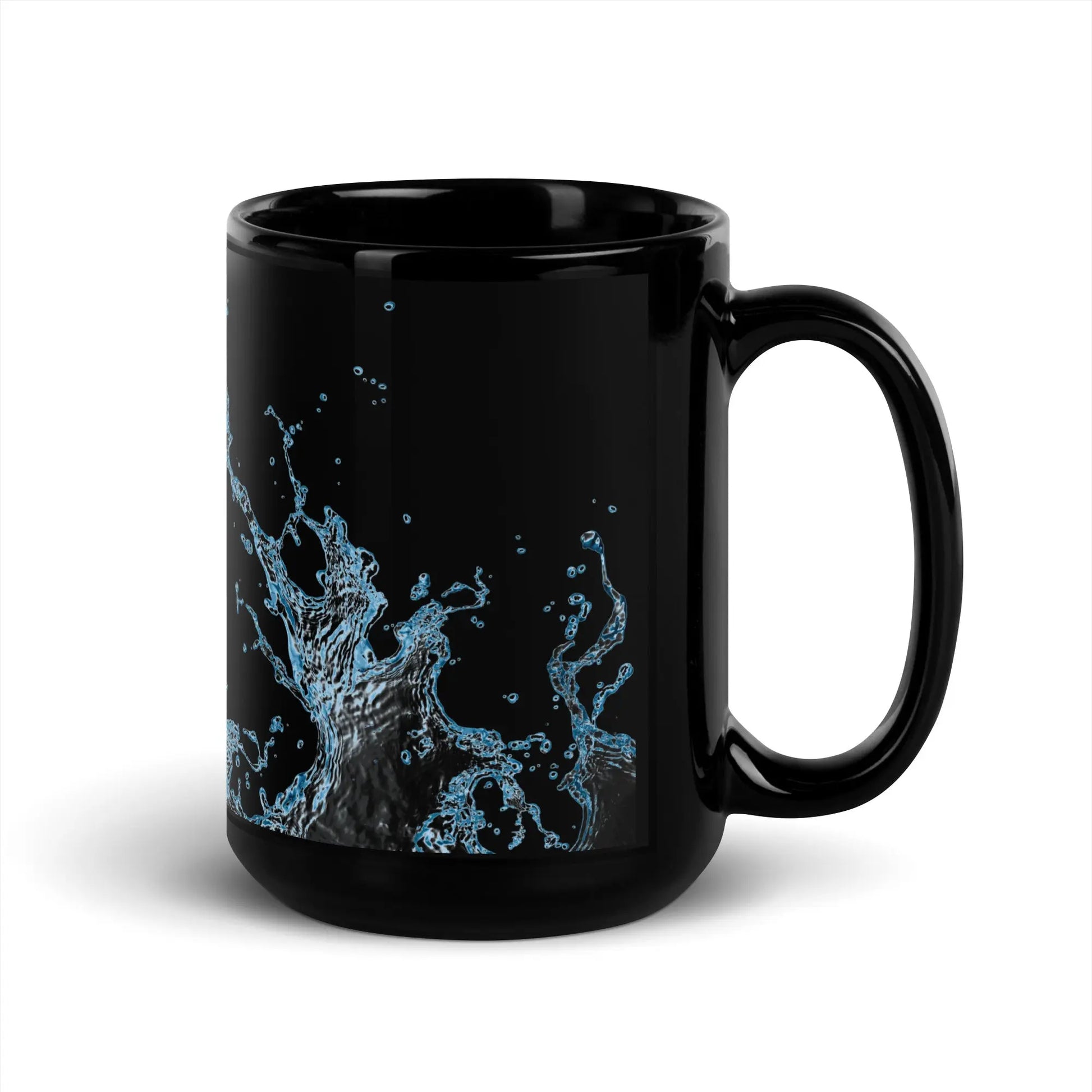 "Splash" Collection - Black Glossy Mug ZKoriginal