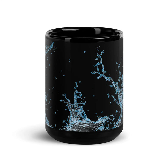 "Splash" Collection - Black Glossy Mug ZKoriginal