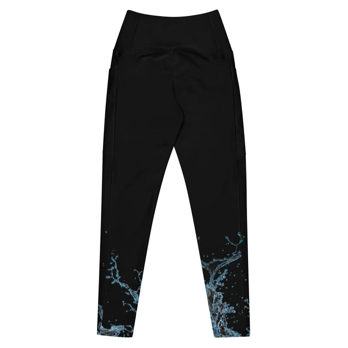 "Splash" Collection - High Rise Crossover Leggings With Pockets ZKoriginal