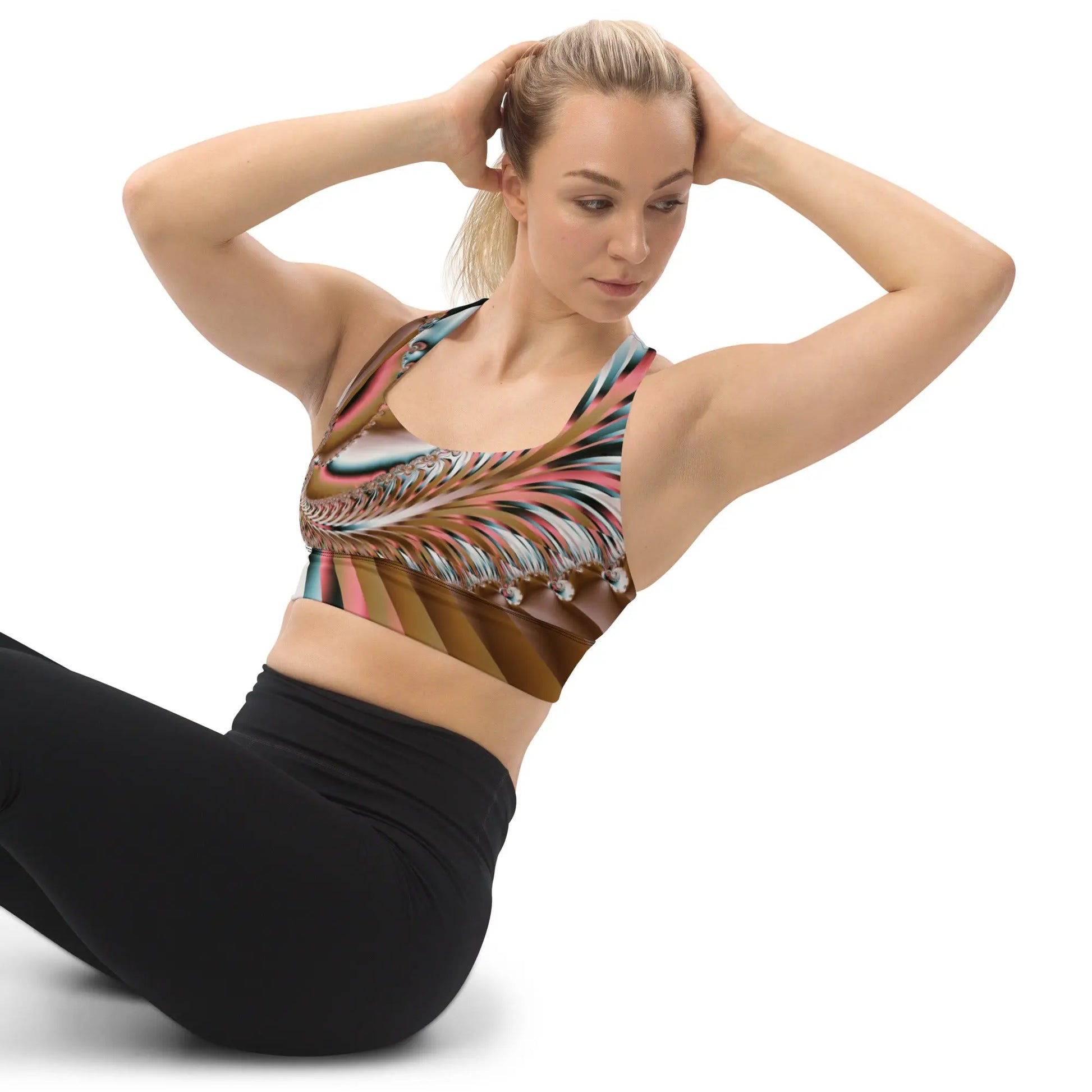 "Summer Spin" Collection - Longline sports bra ZKoriginal